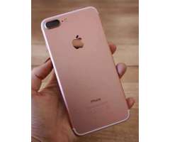 Vendo iphone 7plus rosado de 128gb 10/10